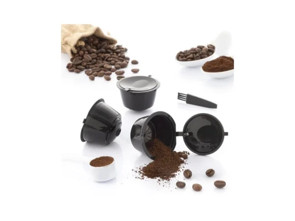 Set Capsule Reutilizabile pentru Cafea Innovagoods Redol – 3 Bucati, Compatibile Dolce Gusto, Include Lingurita si Perie de Curatare - imagine 1