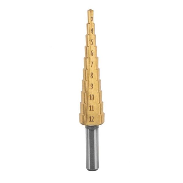 Burghie in trepte, set 7 buc, 4-12.4 mm, Graphite - imagine 2