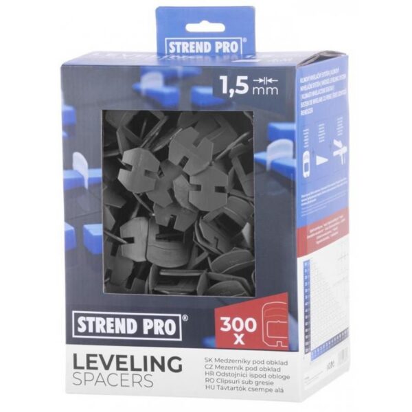 Set distantiere pentru nivelare si aliniere a placilor ceramice, 300 buc, 1.5 mm - imagine 2