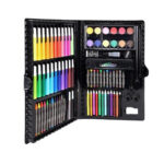 Set complet de Pictura si Desen KIDS PAINTING, roz, 86 de Piese compartimentate in valiza