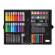 Set complet de Pictura si Desen KIDS PAINTING, roz, 86 de Piese compartimentate in valiza - imagine 14