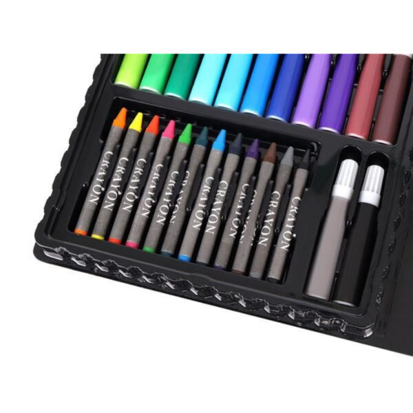 Set complet de Pictura si Desen KIDS PAINTING, roz, 86 de Piese compartimentate in valiza - imagine 5
