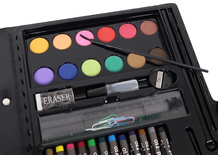 Set complet de Pictura si Desen KIDS PAINTING roz 86 de Piese compartimentate in valiza 7