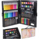 Set complet de Pictura si Desen KIDS PAINTING, roz, 86 de Piese compartimentate in valiza - imagine 10