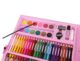 Set creativ pentru desen si pictura, 168 piese, Roz/Multicolor - imagine 8