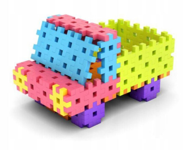 Set de constructie Meli Basic, 600 piese colorate - imagine 9