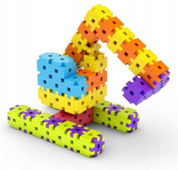 Set de constructie Meli Basic, 600 piese colorate - imagine 3