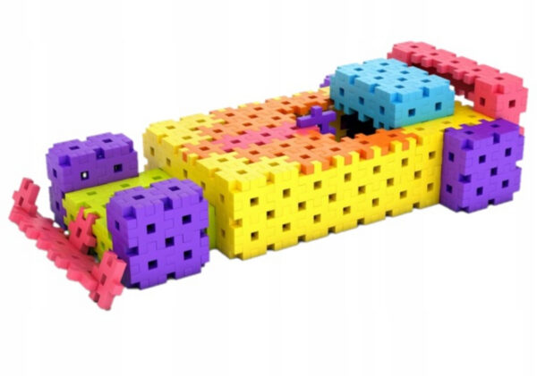 Set de constructie Meli Basic, 600 piese colorate - imagine 7
