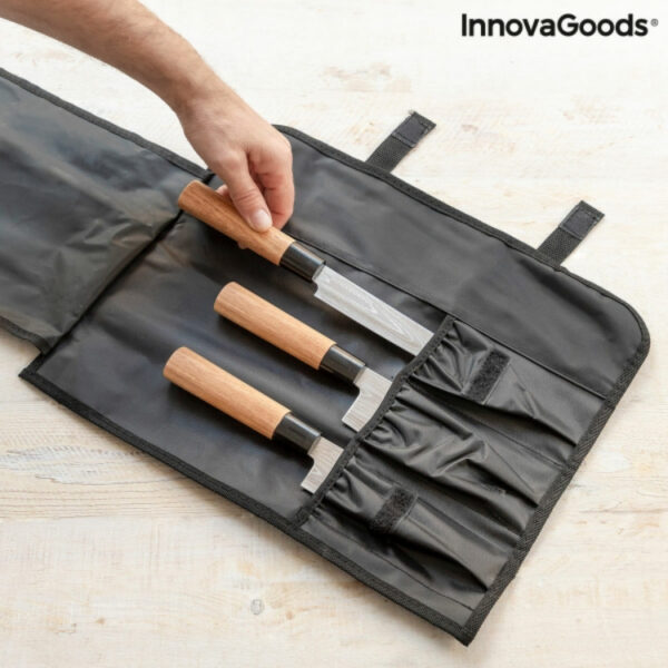 Set de cutite profesionale cu husa de transport Damas·Q Innovagoods - imagine 3