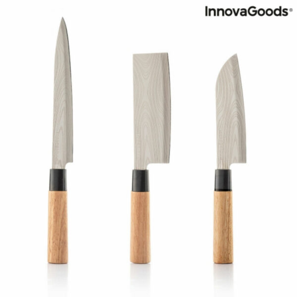 Set de cutite profesionale cu husa de transport Damas·Q Innovagoods - imagine 8