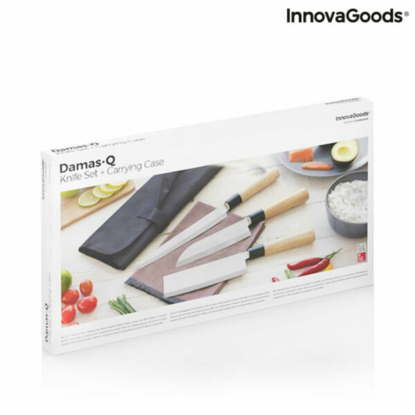 Set de cutite profesionale cu husa de transport Damas·Q Innovagoods - imagine 10