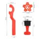 Set de nivelare si aliniere a placilor ceramice, 100 tije tip T refolosibile, distantiere, chei - imagine 9