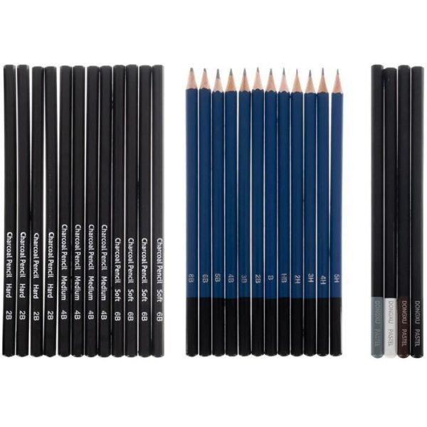 Set desen, schite, cu husa, 72 piese, 21x3.5x30 cm, Malatec - imagine 8