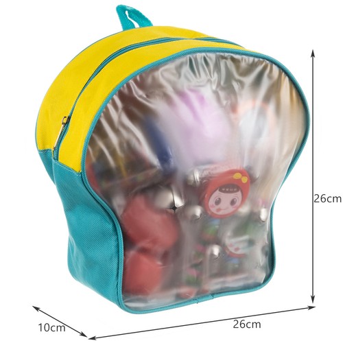 Set jucarii muzicale lemn 24 piese Kruzzel rucsac inclus 1