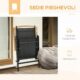 Set mobilier gradina/terasa, negru si stejar, 1 masa, 6 scaune, Abigail - imagine 8