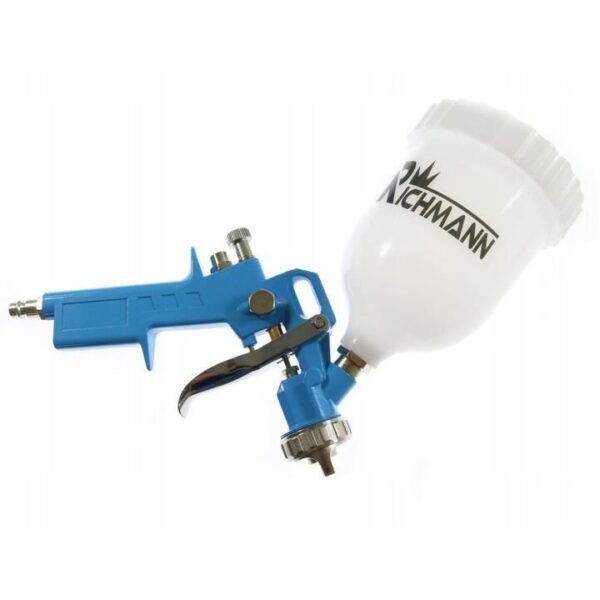 Pistol de vopsit cu accesorii, suflat aer, set 5 piese, 3.4 bar, 600 ml, 1.5 mm, Richmann - imagine 5