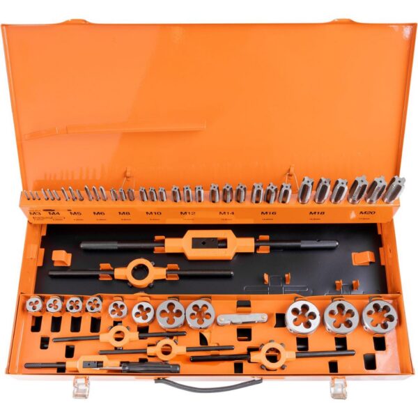 Set tarozi si filiere, 54 piese, M3-M20, Richmann Exclusive - imagine 7
