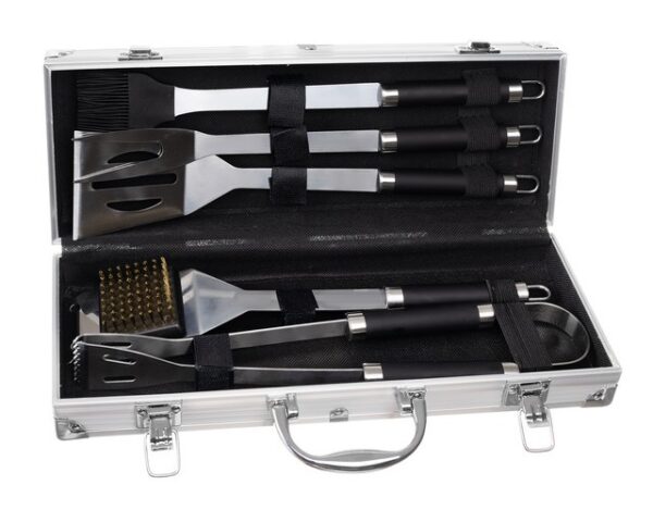 Set ustensile gratar 5 accesorii, otel inoxidabil, carcasa aluminiu, - imagine 4