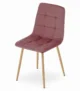 Scaun bucatarie/dining, Artool, Kara, catifea, lemn, roz, 44.5x50.5x87 cm - imagine 7