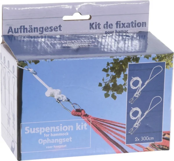 Set fixare hamac, carlige cu funii, rezistenta 120 kg - imagine 4
