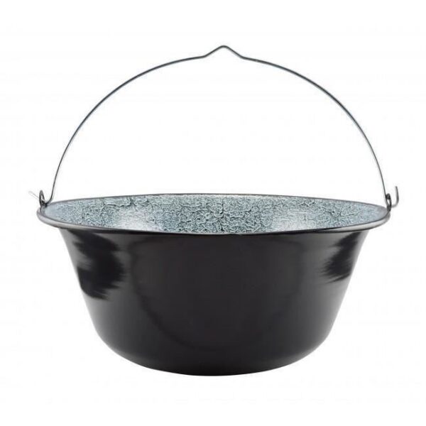 Soba, cu ceaun emailat 30 L, disc fonta 52 cm, burlan, cot, 50x67 cm - imagine 16