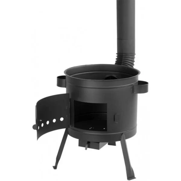 Soba cu ceaun/tuci, cu burlane, 42 cm, ceaun de 22 L, polonic, lingura lemn, Strend Pro - imagine 9