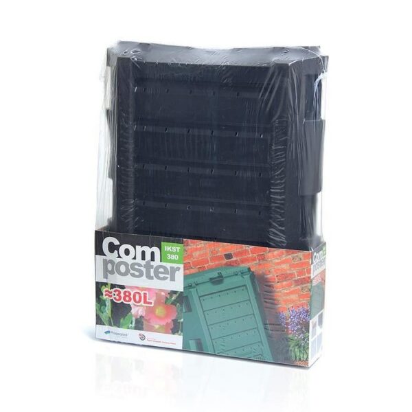 Compostor de gradina, 380 L, negru, Compogreen - imagine 6