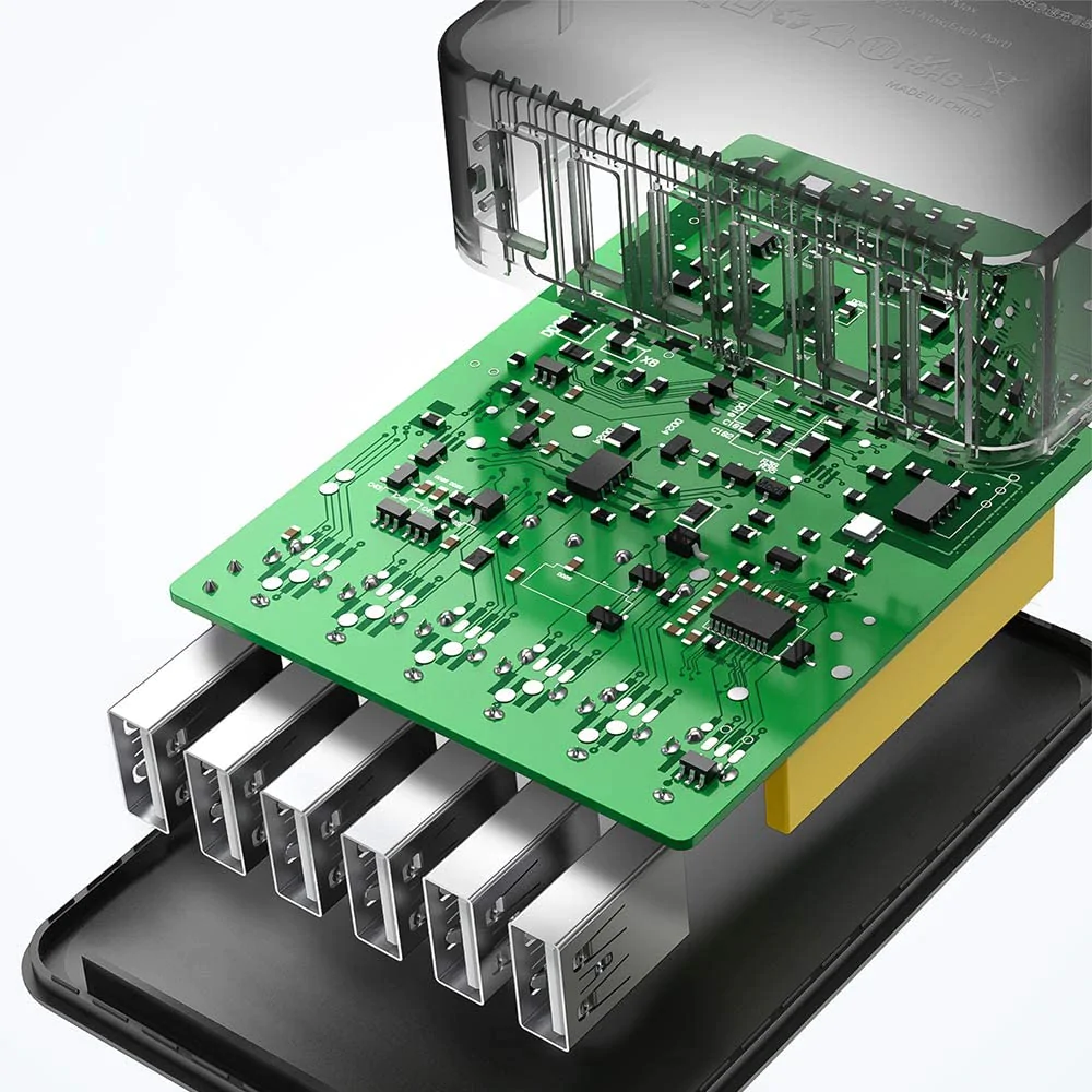 Statie de Incarcare USB cu 6 Porturi 2.4A port 12A max Tehnologie iSmart RavPow 1