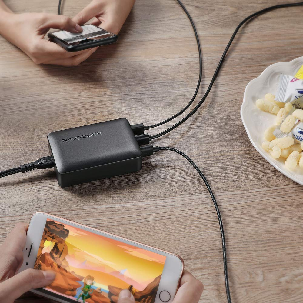 Statie de Incarcare USB cu 6 Porturi 2.4A port 12A max Tehnologie iSmart RavPower 1
