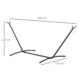 Suport hamac, max 150 kg, 280x120x110 cm - imagine 9