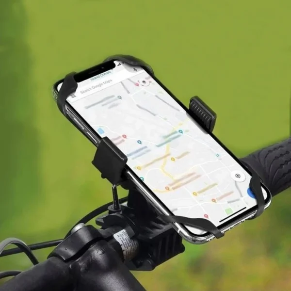 Suport telefon pentru bicicleta sau motocicleta, amortizare soc, unghi reglabil - imagine 9