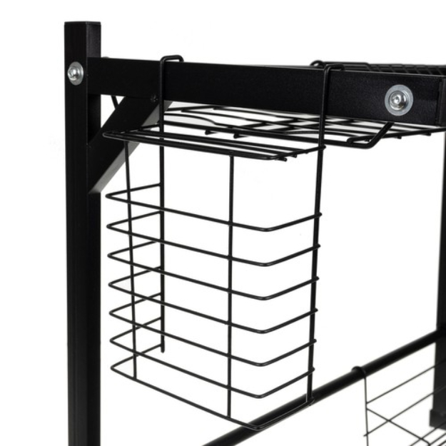 Suport uscator de vase ajustabil din otel inoxidabil multiple accesorii 52x65x29 cm 2