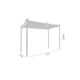 Pergola pentru gradina/terasa, retractabila, cadru metalic, gri, 3x4x2.3 m - imagine 6