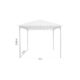 Pavilion pentru gradina/terasa, cadru metalic, crem, 3x3x2.55 m, Doina - imagine 2