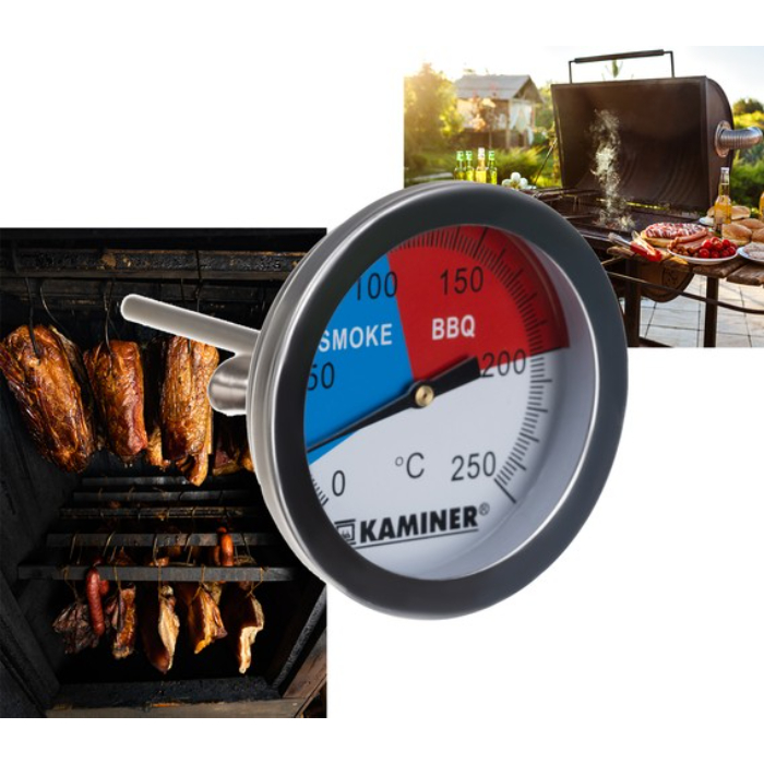 Termometru pentru gratar Smoke BBQ PK006 Kaminer otel 0 250 gr