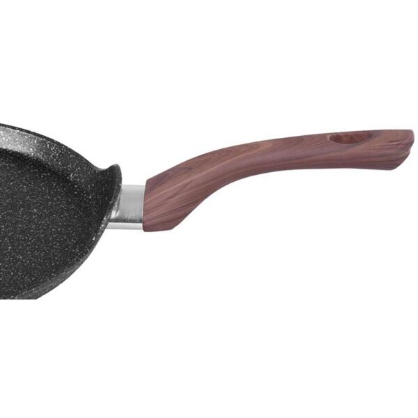 Tigaie clatite, PanCake 25 cm, aluminiu, inductie, antiaderenta, Black Marble LineMagic, Home - imagine 3
