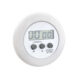 Timer pentru bucatarie afisaj LCD, MT MALATEC, magentic, diametru 6.5 cm, alb - imagine 6
