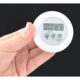 Timer pentru bucatarie afisaj LCD, MT MALATEC, magentic, diametru 6.5 cm, alb - imagine 2