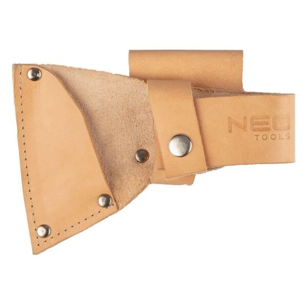Topor, coada lemn, cu teaca din piele, model Survival, 400 g, NEO - imagine 2