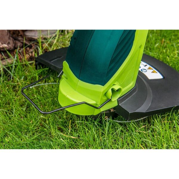 Motocoasa, trimmer, pentru tuns iarba, electric, cu 2 roti, 550 W, 32 cm, Verto - imagine 6