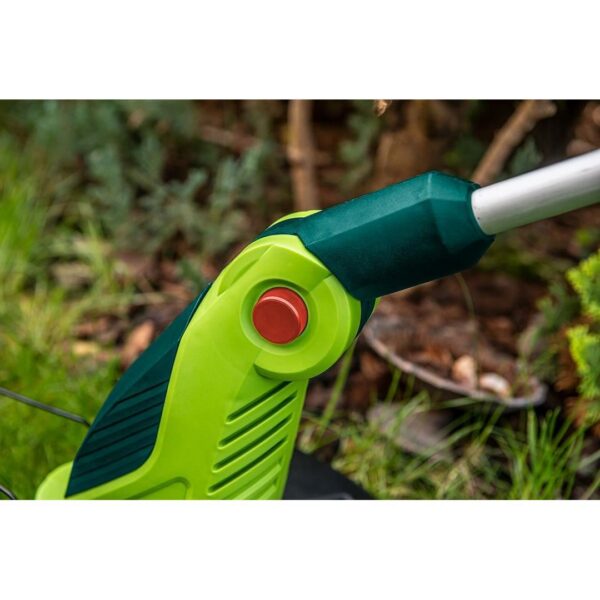 Motocoasa, trimmer, pentru tuns iarba, electric, cu 2 roti, 550 W, 32 cm, Verto - imagine 3