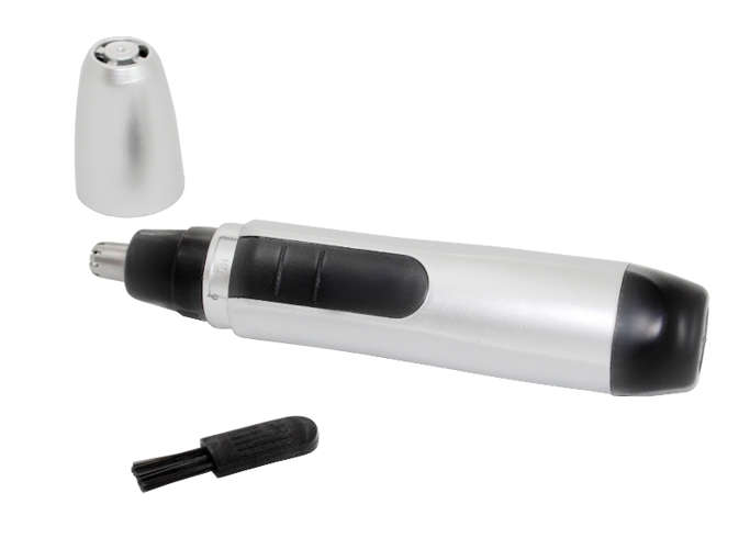 Trimmer pentru nas si urechi alimentare baterie argintiu 1
