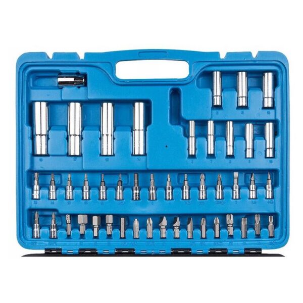 Trusa chei tubulare si varfuri, cu clichet, adaptor, 94 piese, Richmann - imagine 3