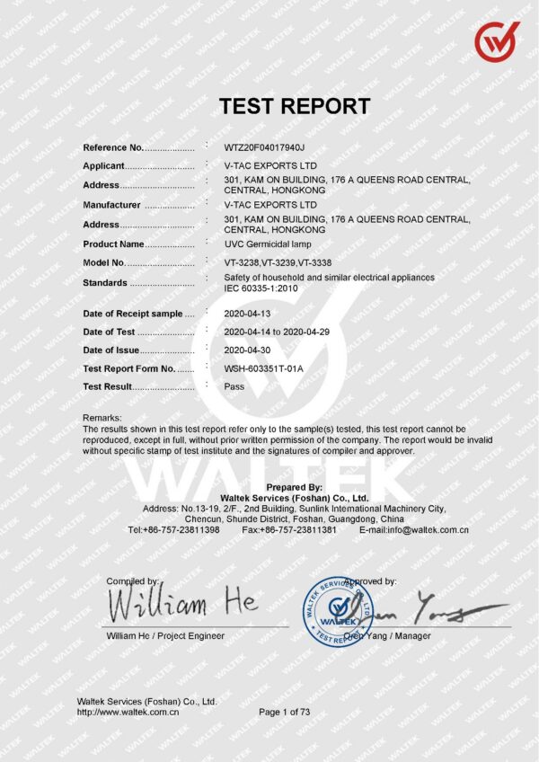 Lampa UV-C germicida cu ozon, telecomada, timer si senzor de prezenta, V-TAC, 38W - 60 mp - imagine 5