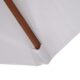 Umbrela gradina/terasa, acoperis dublu pentru ventilatie, stalp lemn, alb, 265 cm - imagine 5