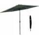 Umbrela gradina/terasa cu LED, manivela, Chomik, verde, 300 cm - imagine 7