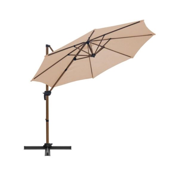 Umbrela gradina/terasa, cu articulatie, bej, 300 cm, Roma - imagine 3