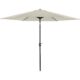 Umbrela gradina/terasa cu inclinatie, LED, manivela, Chomik, bej, 300 cm - imagine 7