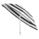 Umbrela plaja, Strend Pro, cu inclinatie, model dungi, negru si alb, 180 cm - imagine 6