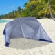 Umbrela plaja/gradina, 2 in 1, albastru si alb, 210 cm - imagine 12
